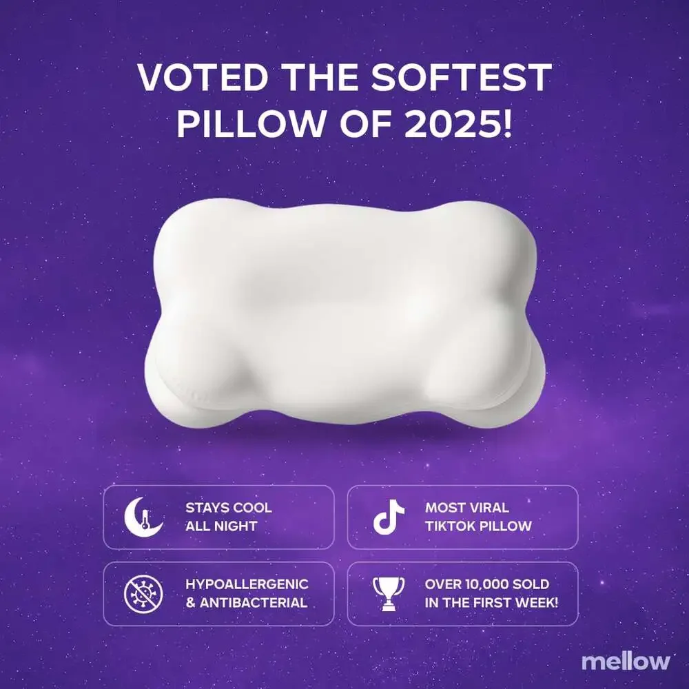 Mellow Cloud Ergonomic Memory Foam Alignment Pillow